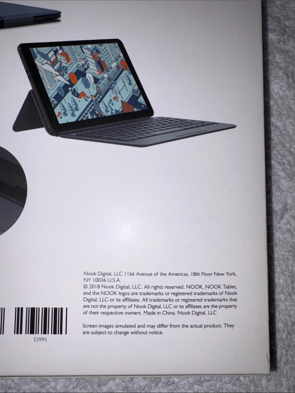 Nook 10.1 Smart Keyboard Case in Black